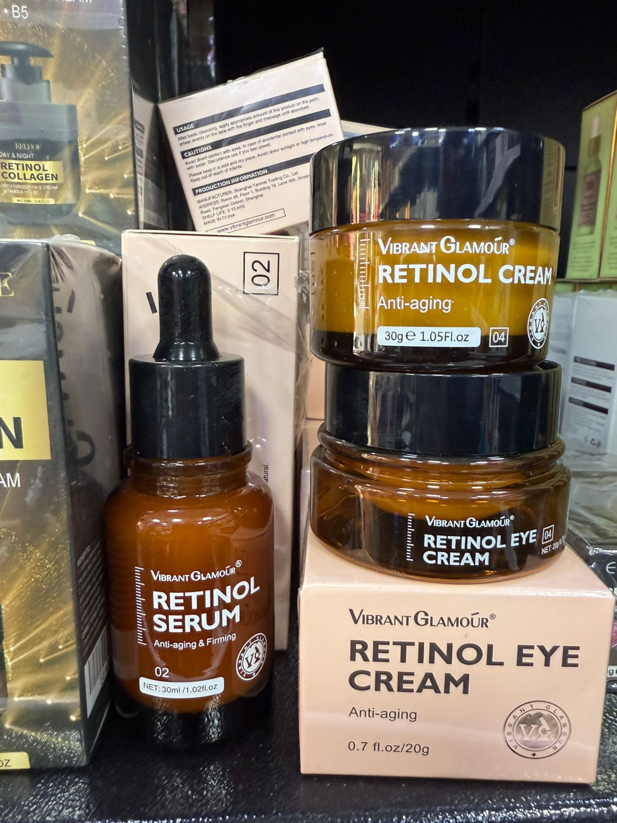 Vibrant Glamour retinol package